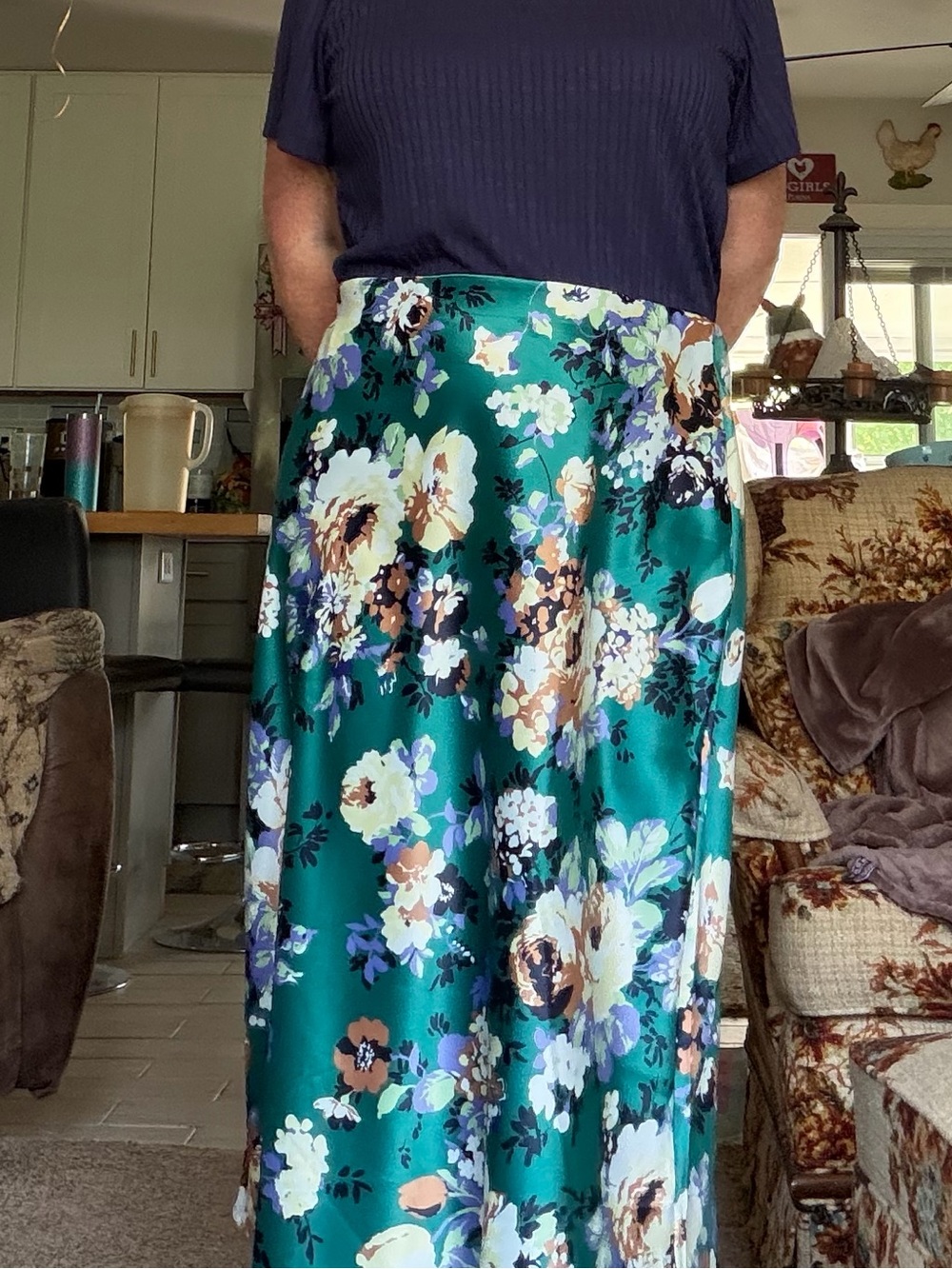 LuLaRoe Autumn Satin Skirt